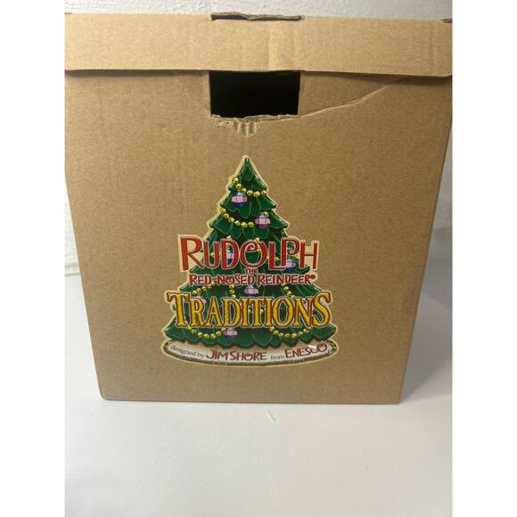Jim Shore Rudolph the Red Nosed Reindeer "Figurine Ornament Holder" #4009806 NIB - Picture 7 of 8